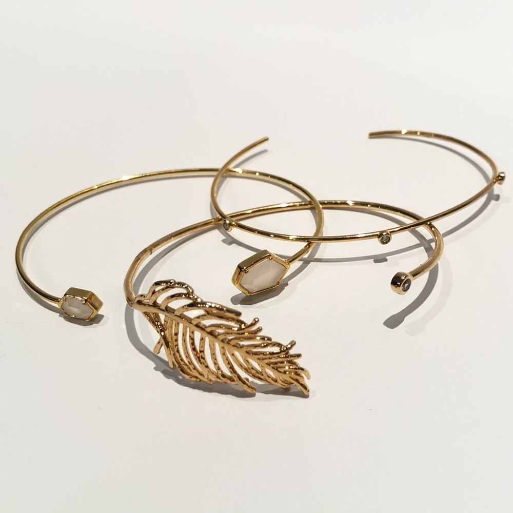 Boho gold tone delicate bracelets